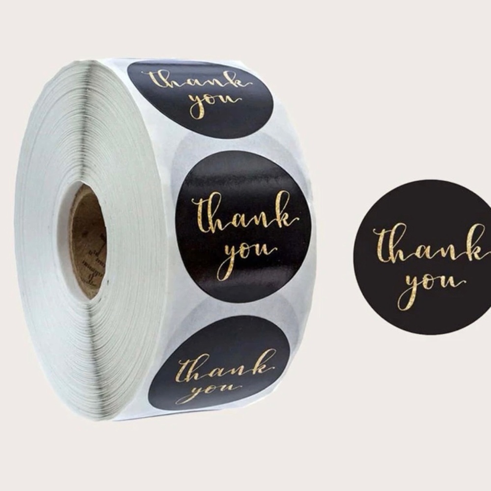 500 Thank You Stickers
